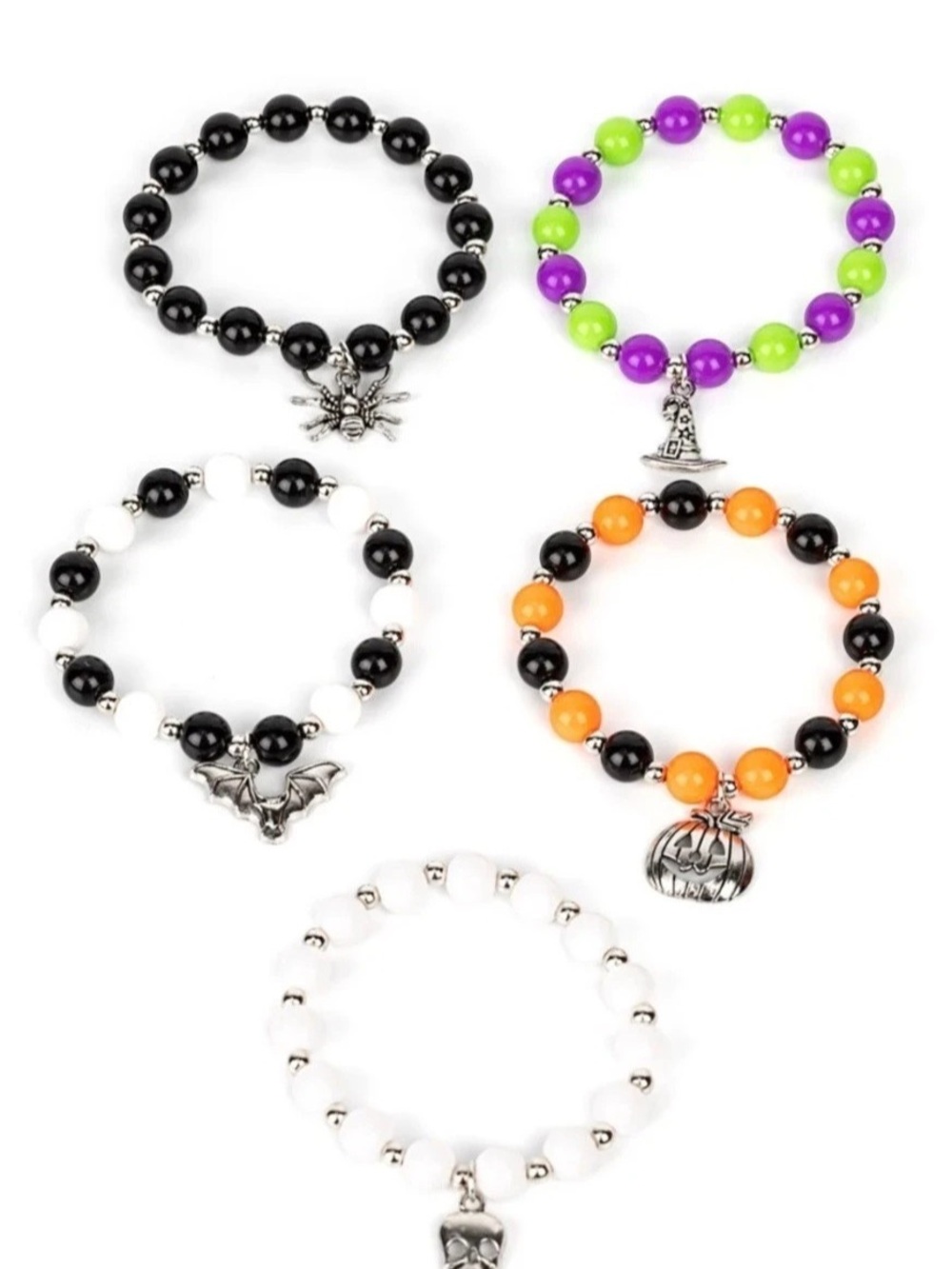 paparazzi Starlet Shimmer Ghoulish Charmed Bracelets Set of 10 bracelets NEW RET